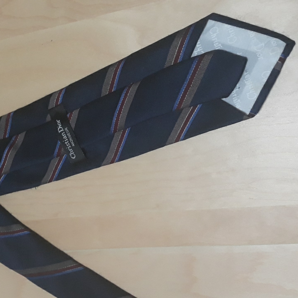 Christian Dior Striped Vintage Tie